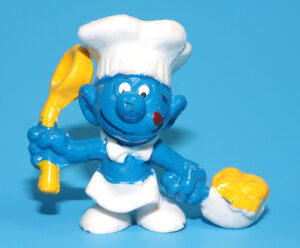 SMURFS KNOCK-OFF 20073 COOK SMURF NO COO SPANISH KO 1980s BOOTLEG