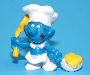 SMURFS KNOCK-OFF 20073 COOK SMURF NO COO SPANISH KO 1980s BOOTLEG