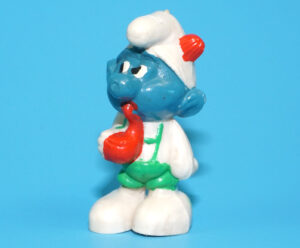 SMURFS KNOCK-OFF 20081 TYROLESE SWISS SMURF GROTESQUE W. GERMANY COO DUTCH KO 1980s BOOTLEG