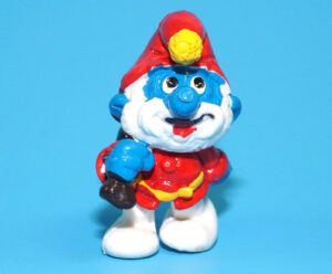SMURFS KNOCK-OFF 20124 PAPA SANTA SMURF NO COO SPANISH KO 1980s BOOTLEG