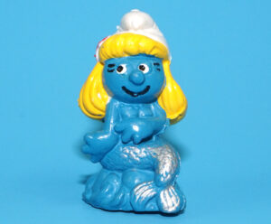 SMURFS KNOCK-OFF 20142 MERMAID SMURFETTE SMURF NO COO SPANISH KO 1980s BOOTLEG