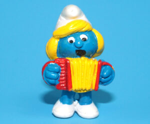 SMURFS KNOCK-OFF ACCORDION SMURFETTE SMURF NO COO SPANISH KO 1980s BOOTLEG