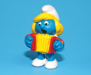 SMURFS KNOCK-OFF ACCORDION SMURFETTE SMURF NO COO SPANISH KO 1980s BOOTLEG