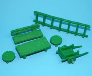 SMURFS 40030 SMURF ACCESSORIES #1 GARDEN PLAYSET 100% COMPLETE ALL GREEN 1980 SCHLEICH READ