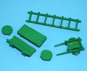 SMURFS 40030 SMURF ACCESSORIES #1 GARDEN PLAYSET 100% COMPLETE ALL GREEN 1980 SCHLEICH READ