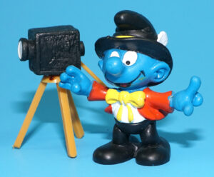 SMURFS 40217 SUPER SMURF PHOTOGRAPHER 100% COMPLETE W. GERMANY COO 1981 SCHLEICH