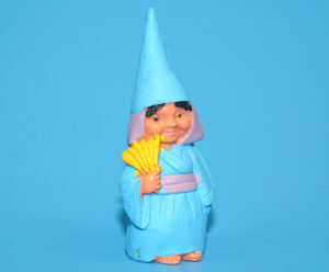 DAVID THE GNOME GNOMES OF THE WORLD ASIAN FEMALE GEISHA LISA 1980s BRB STARTOYS