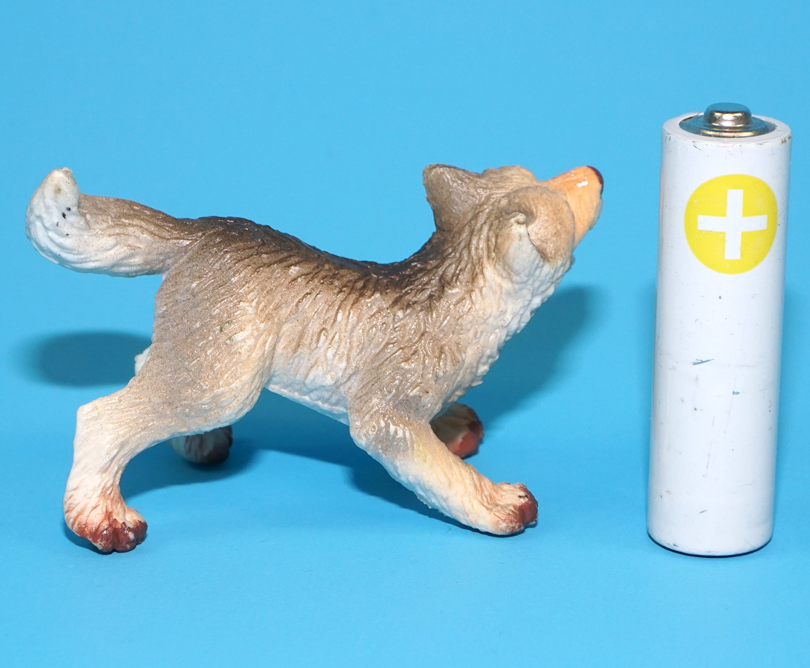 BULLYLAND WOLF PUP PVC TOY FIGURE 1980s BULLY SCHLEICH NO SMURF - Image 3