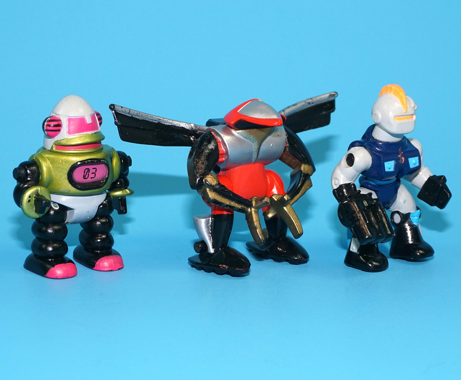 MICRO MACHINES Z-BOTS ZBOTS SERIES 1 3-PACK DRAXON FUSOR PROTON 1992 GALOOB - Image 4