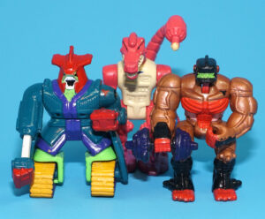 MICRO MACHINES Z-BOTS ZBOTS SERIES 4 BONES & BRAWN PEKTOTRON PUNCHEE Z-REX 1994 GALOOB READ