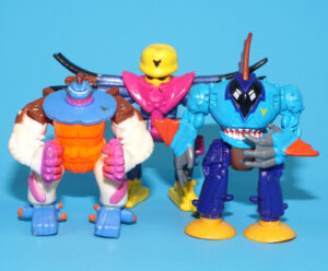 MICRO MACHINES Z-BOTS ZBOTS SERIES 4 SEA BEASTS BARNAKL KRUSHR SLYMME 1994 GALOOB