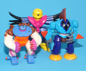 MICRO MACHINES Z-BOTS ZBOTS SERIES 4 SEA BEASTS BARNAKL KRUSHR SLYMME 1994 GALOOB