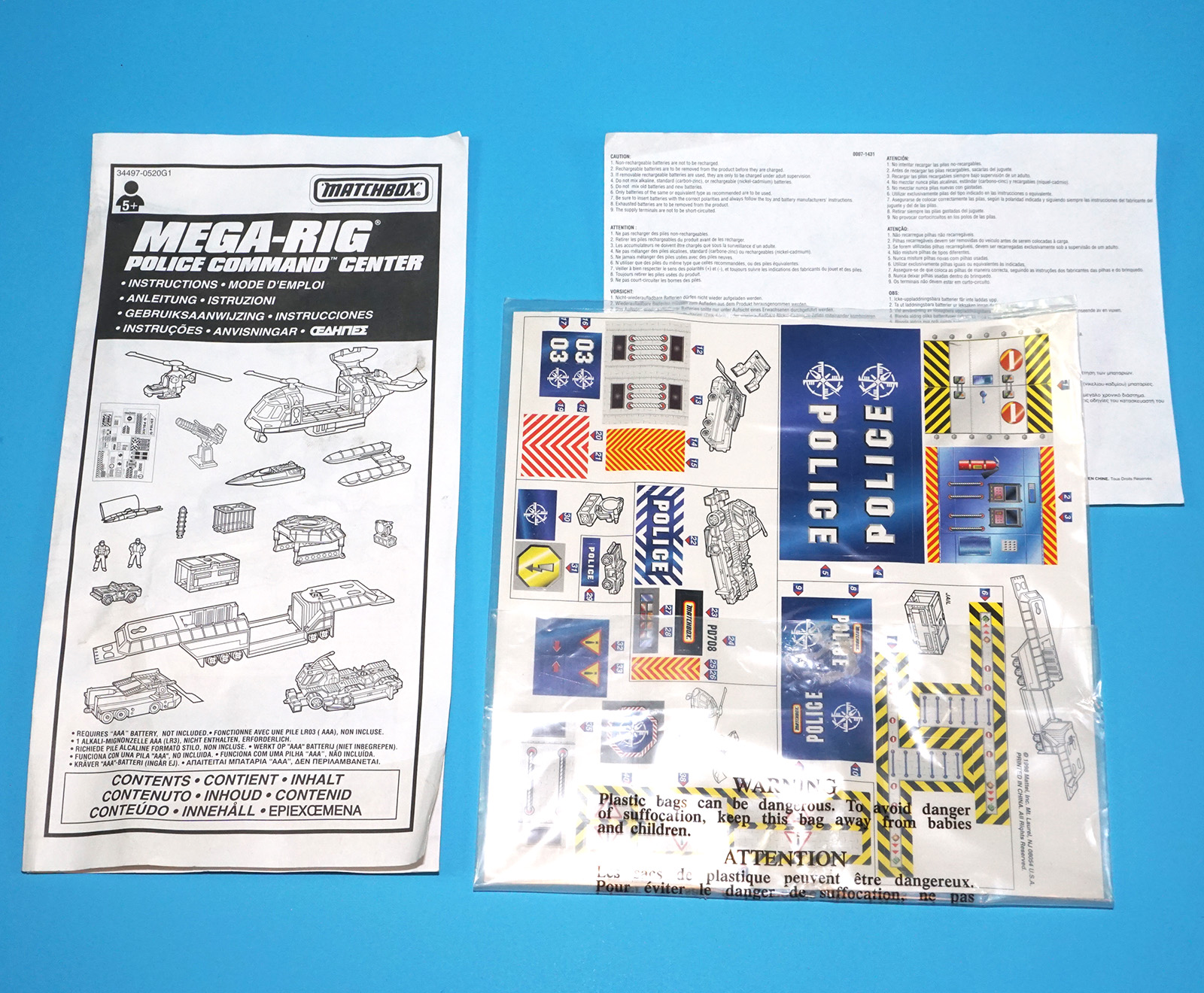 MATCHBOX MEGA-RIG POLICE COMMAND CENTER 99% COMPLETE 1998 MATTEL READ - Image 10