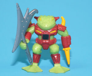 BATTLE BEASTS SERIES 1 #07 HORNY TOAD 100% COMPLETE & ORIGINAL 1986 HASBRO TAKARA