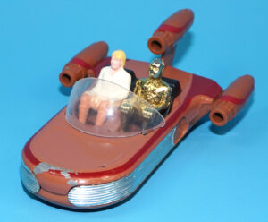 STAR WARS ANH DIE CAST LANDSPEEDER 100% COMPLETE (REPRO WINDSCREEN) 1978 KENNER