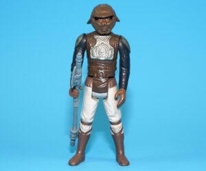 STAR WARS ROTJ LANDO CALRISSIAN SKIFF GUARD NO COO 100% COMPLETE & ORIGINAL C8+ 1982 KENNER