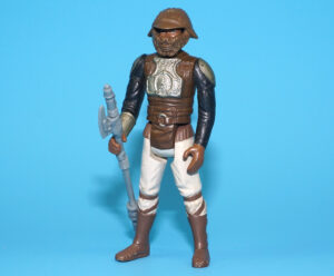 STAR WARS ROTJ LANDO CALRISSIAN SKIFF GUARD NO COO 100% COMPLETE & ORIGINAL C8+ 1982 KENNER