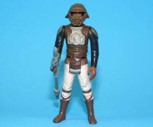 STAR WARS ROTJ LANDO CALRISSIAN SKIFF GUARD NO COO 100% COMPLETE & ORIGINAL C9 1982 KENNER