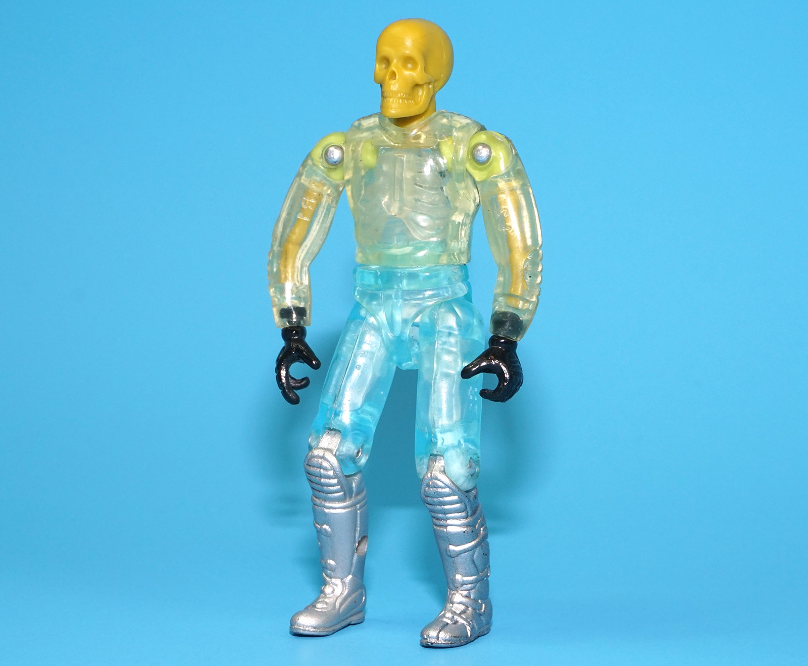 ROAD CHAMPS MXS SKELETON DIRT BIKE WICKED RIDER BIOHAZARD 3.5" ACTION FIGURE 1987 JAKKS PACIFIC - Image 3