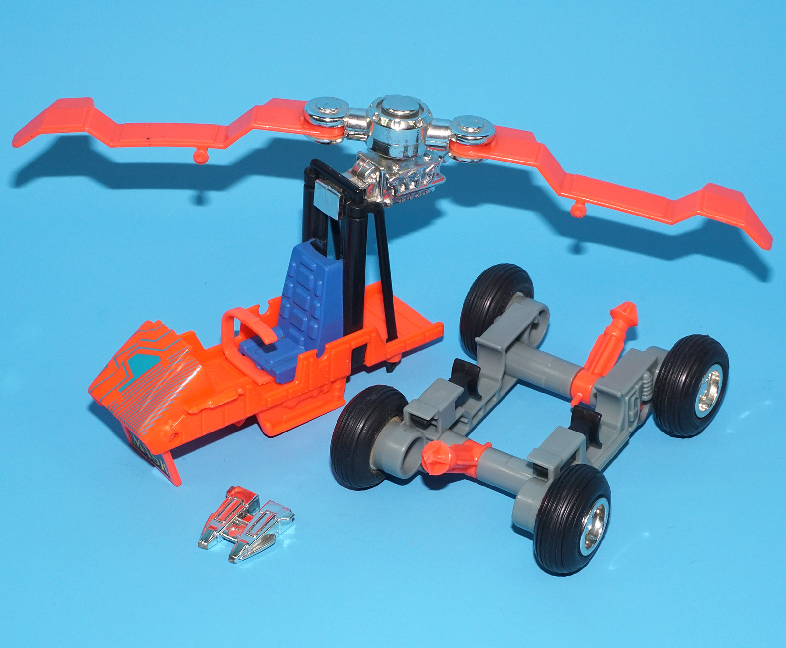 M.A.S.K DYNAMO OFF ROAD VEHICLE BRUCE SATO & CLONE 100% COMPLETE 1988 KENNER WORKS! - Image 4