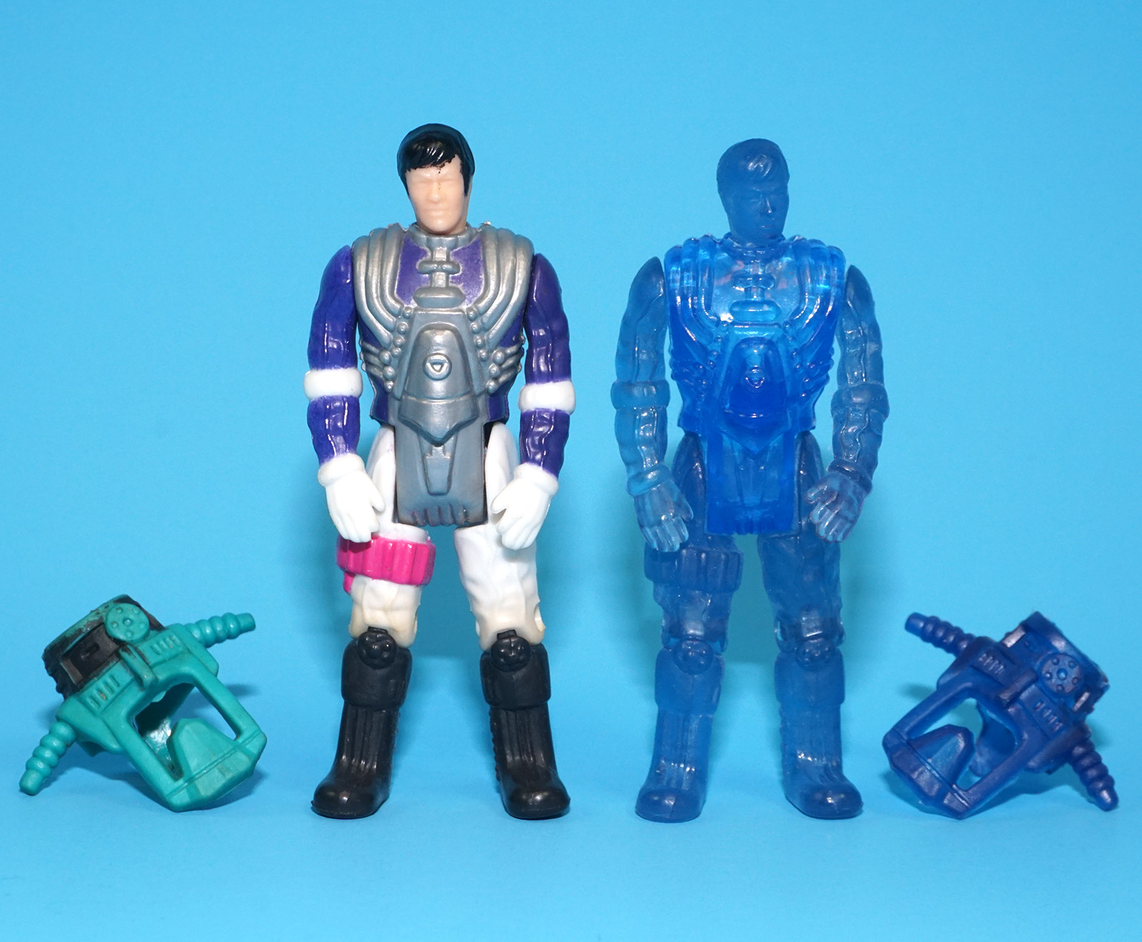 M.A.S.K DYNAMO OFF ROAD VEHICLE BRUCE SATO & CLONE 100% COMPLETE 1988 KENNER WORKS! - Image 6