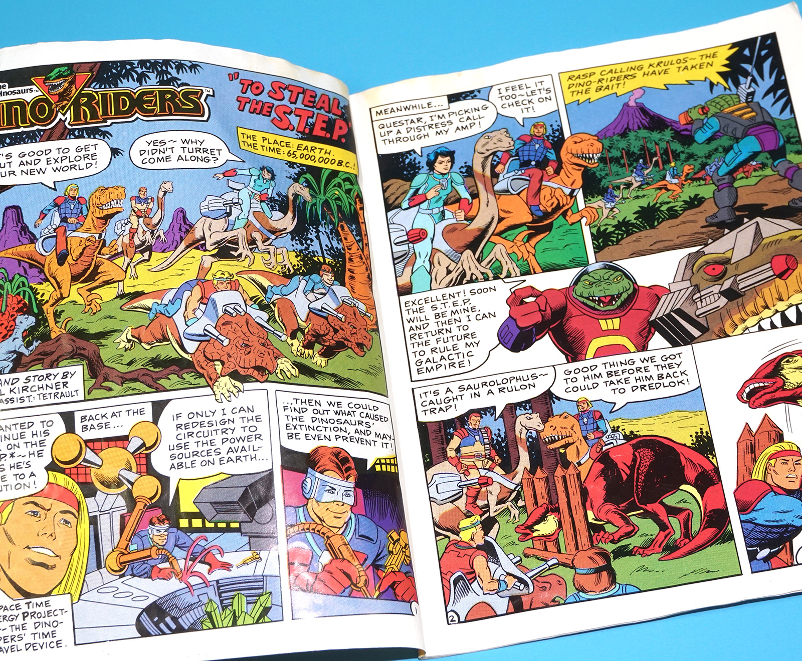 DINO RIDERS TOY CATALOG KATALOG MINI COMIC US USA 1989 TYCO - Image 2