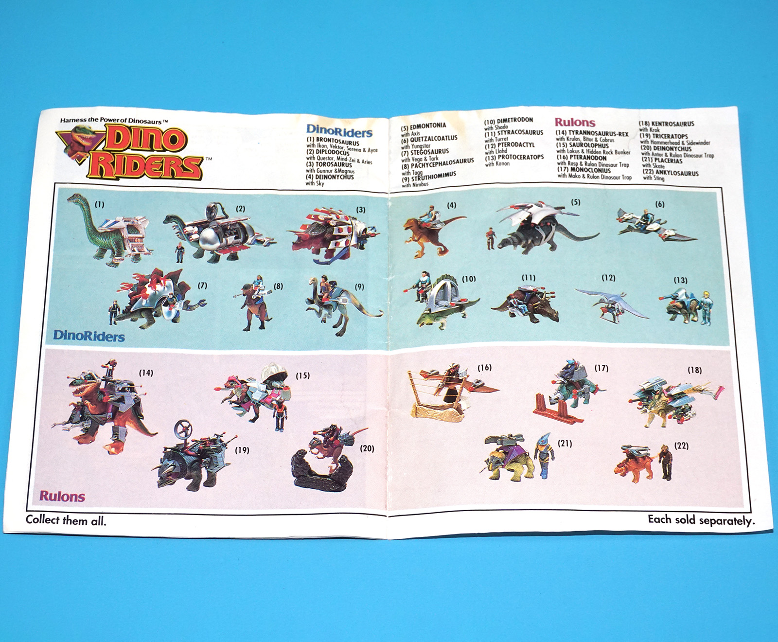 DINO RIDERS TOY CATALOG KATALOG MINI COMIC US USA 1989 TYCO - Image 3