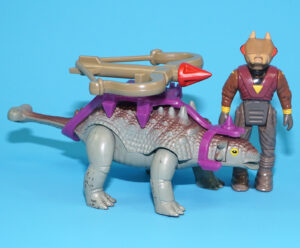DINO RIDERS ANKYLOSAURUS & STING NEAR COMPLETE 1988 TYCO