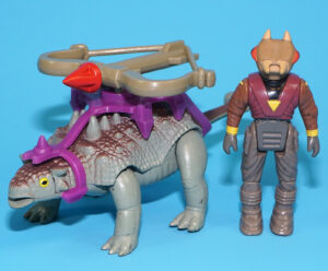 DINO RIDERS ANKYLOSAURUS & STING NEAR COMPLETE 1988 TYCO