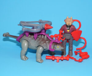 DINO RIDERS ANKYLOSAURUS & STING 100% COMPLETE 1988 TYCO