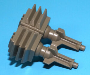 DINO RIDERS ORIGINAL SPARE PART MONOCLONIUS DUAL ROCKET POD 1988 TYCO