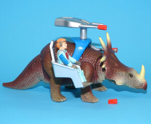 DINO RIDERS STYRACOSAURUS & TURRET NEAR COMPLETE 1988 TYCO