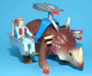 DINO RIDERS STYRACOSAURUS & TURRET NEAR COMPLETE 1988 TYCO