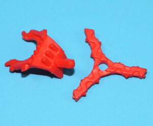 DINO RIDERS ORIGINAL SPARE PART ACCESSORY SERIES 2 RULON NECK CLIP & BOOMERANG 1989 TYCO