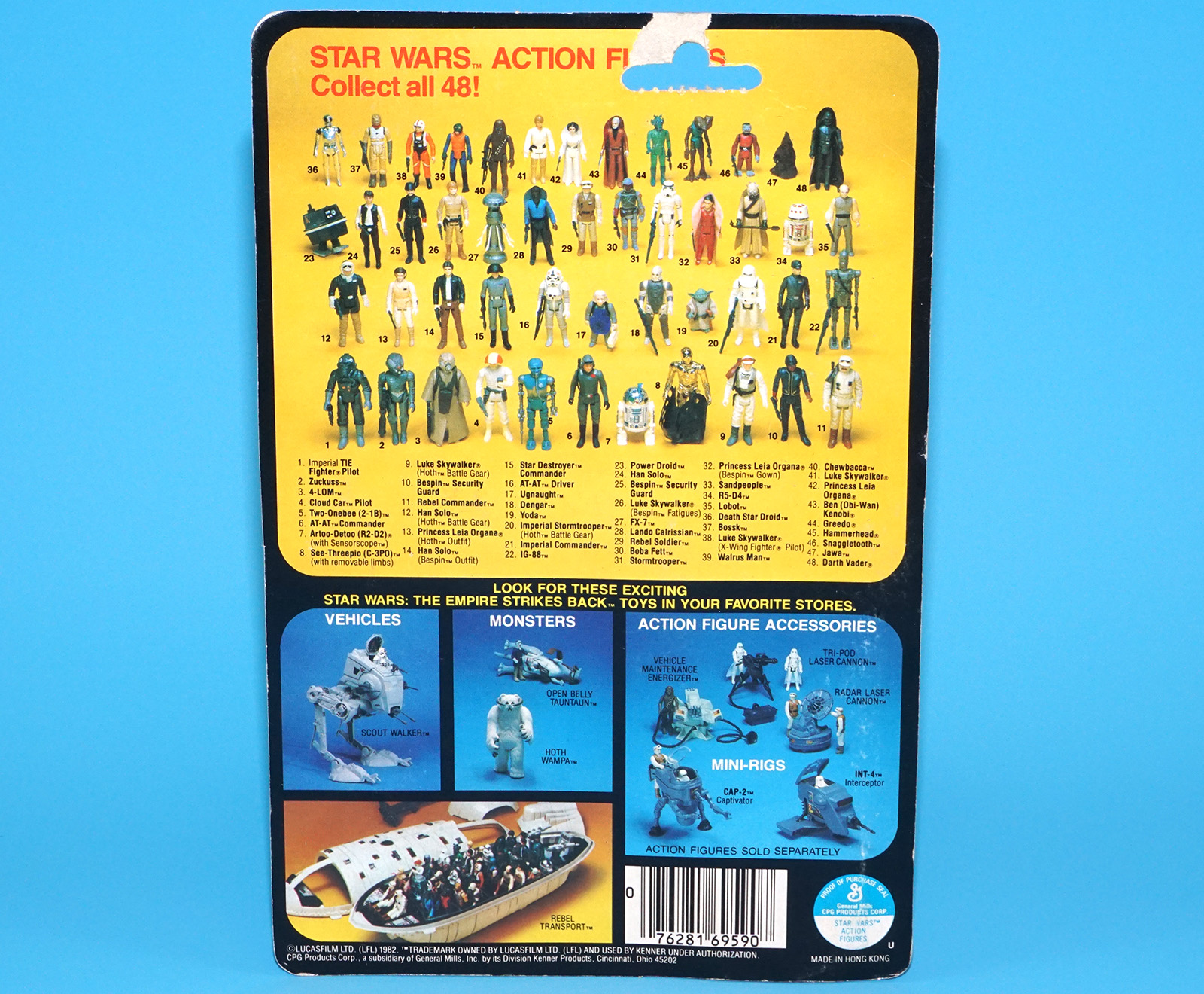 STAR WARS ESB LOBOT MOC MOSC 48-BACK US CARD 1982 KENNER - Image 12