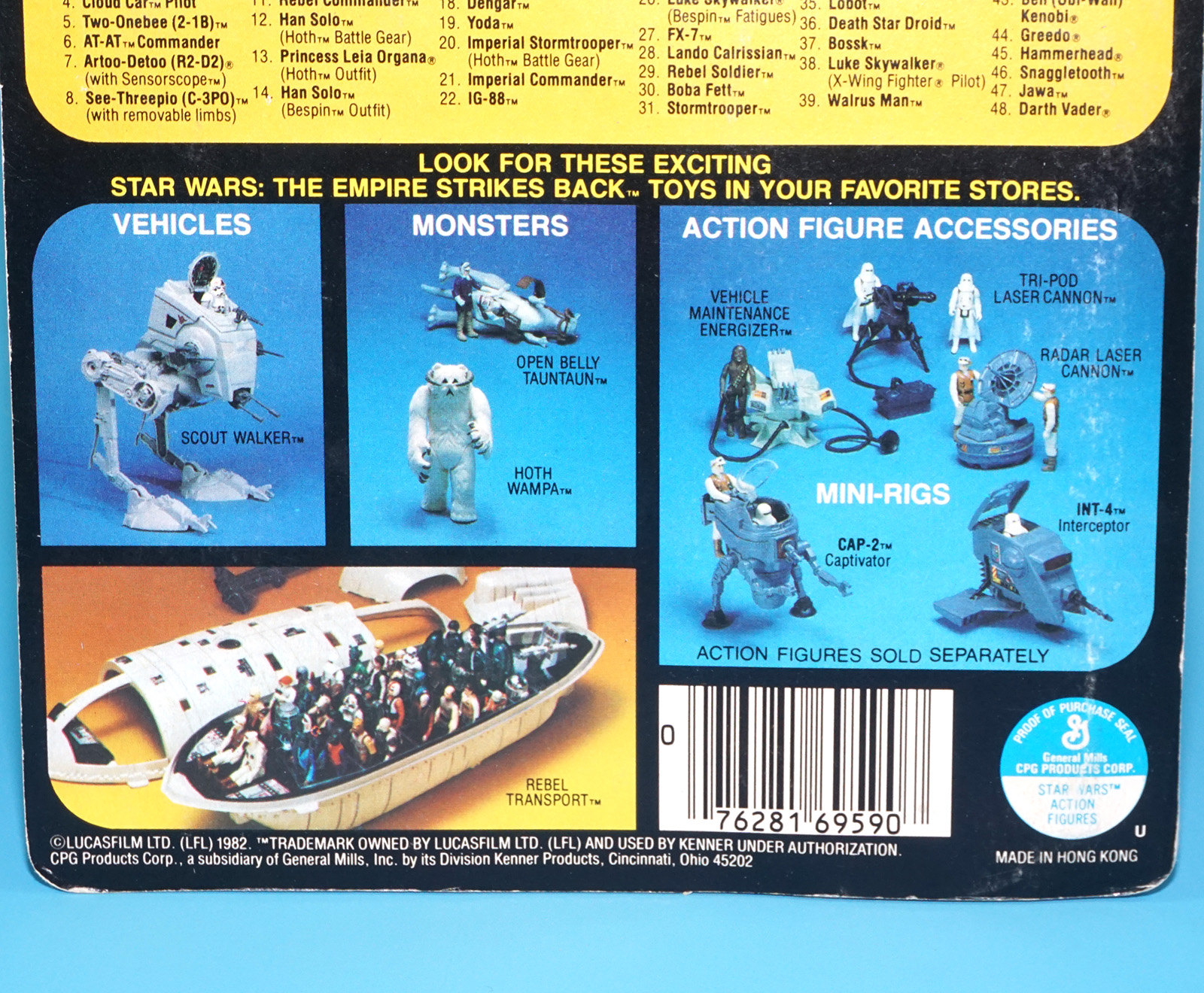 STAR WARS ESB LOBOT MOC MOSC 48-BACK US CARD 1982 KENNER - Image 15