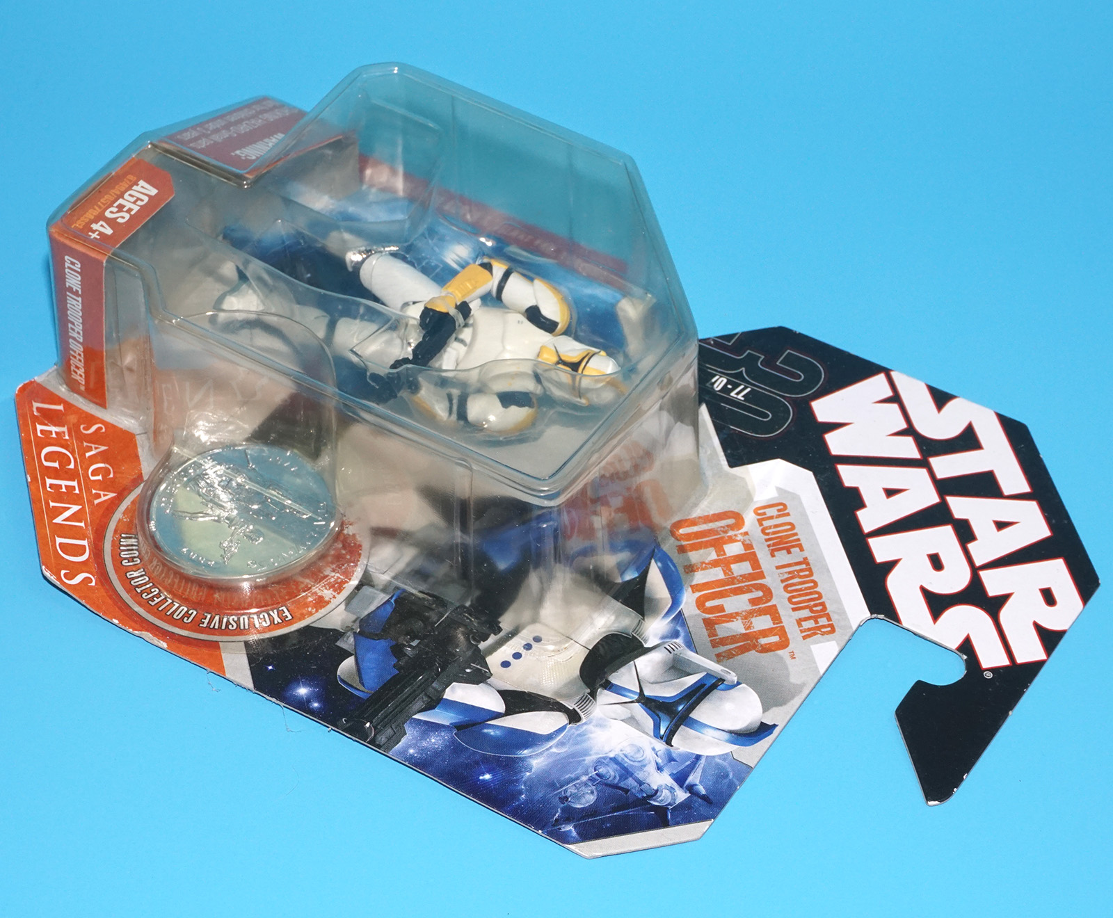 STAR WARS SAGA LEGENDS CLONE TROOPER OFFICER MOC MOSC 2007 HASBRO - Image 4