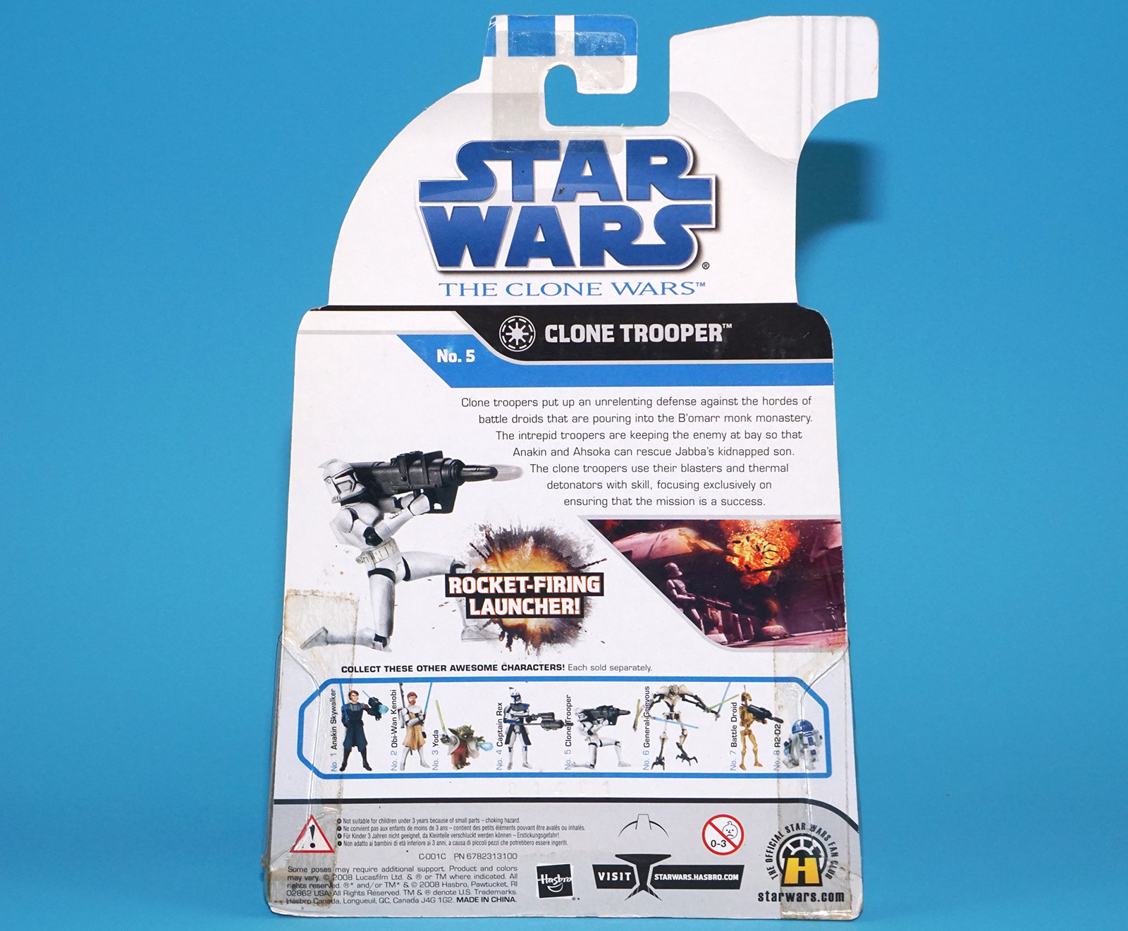 STAR WARS CLONE WARS CLONE TROOPER #5 MOC MOSC 2008 HASBRO - Image 5