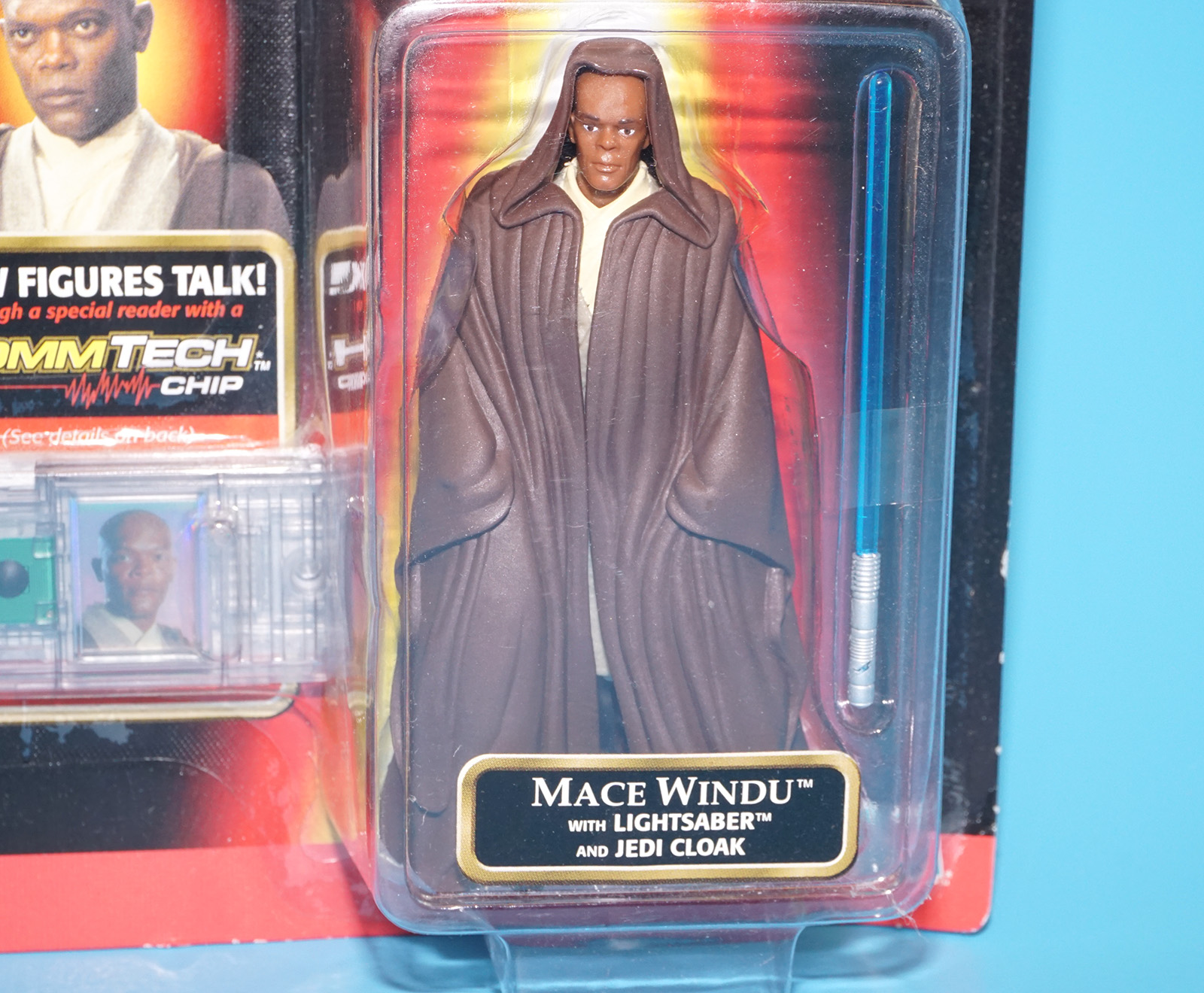 STAR WARS EPISODE 1 MACE WINDU MOC MOSC US CARD 1998 HASBRO - Image 2