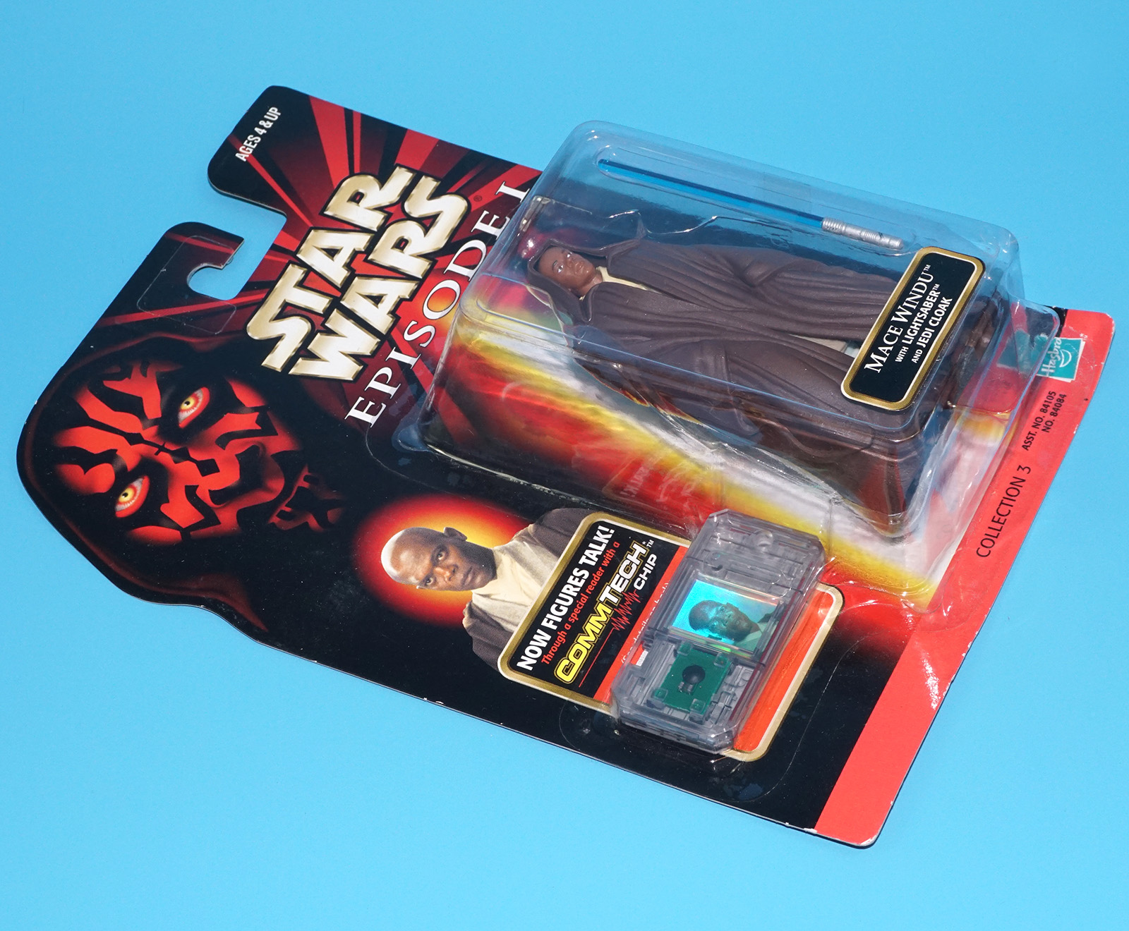 STAR WARS EPISODE 1 MACE WINDU MOC MOSC US CARD 1998 HASBRO - Image 3