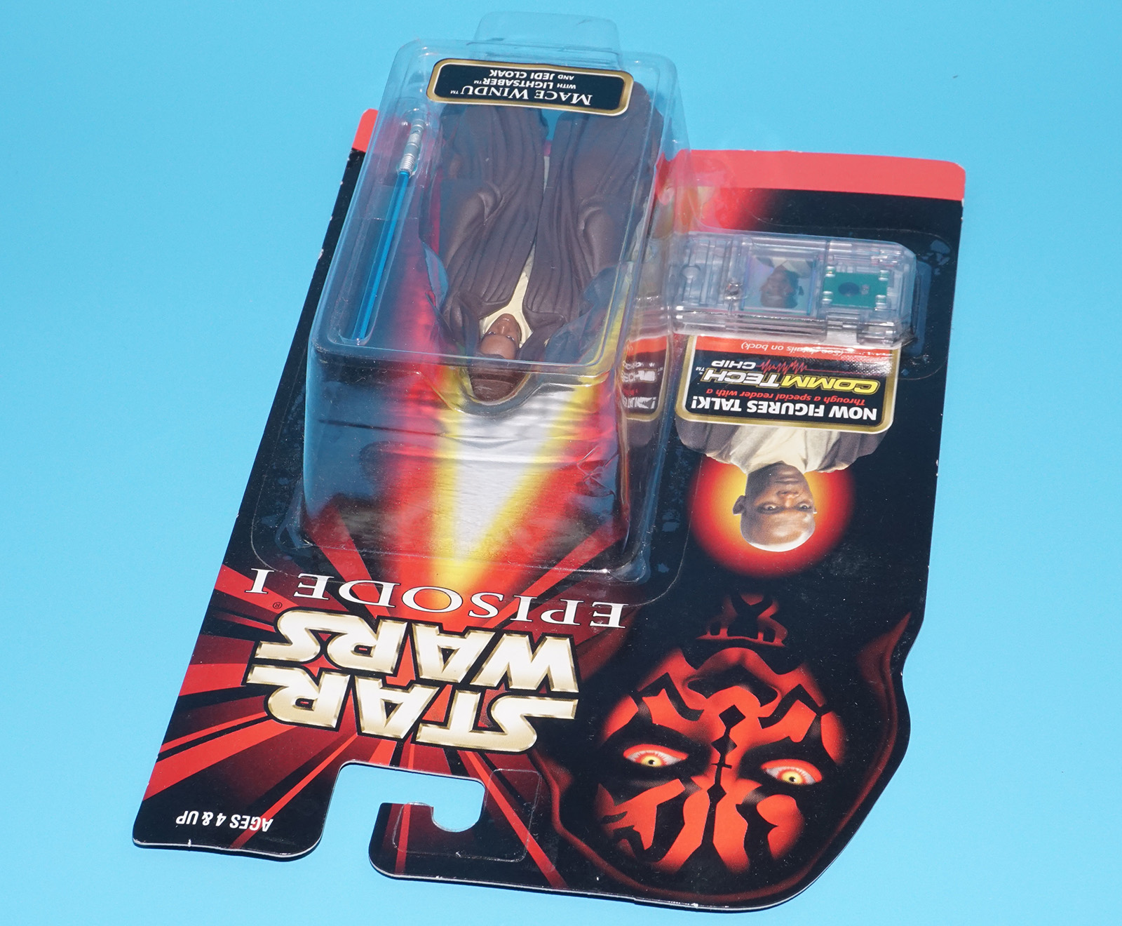 STAR WARS EPISODE 1 MACE WINDU MOC MOSC US CARD 1998 HASBRO - Image 4