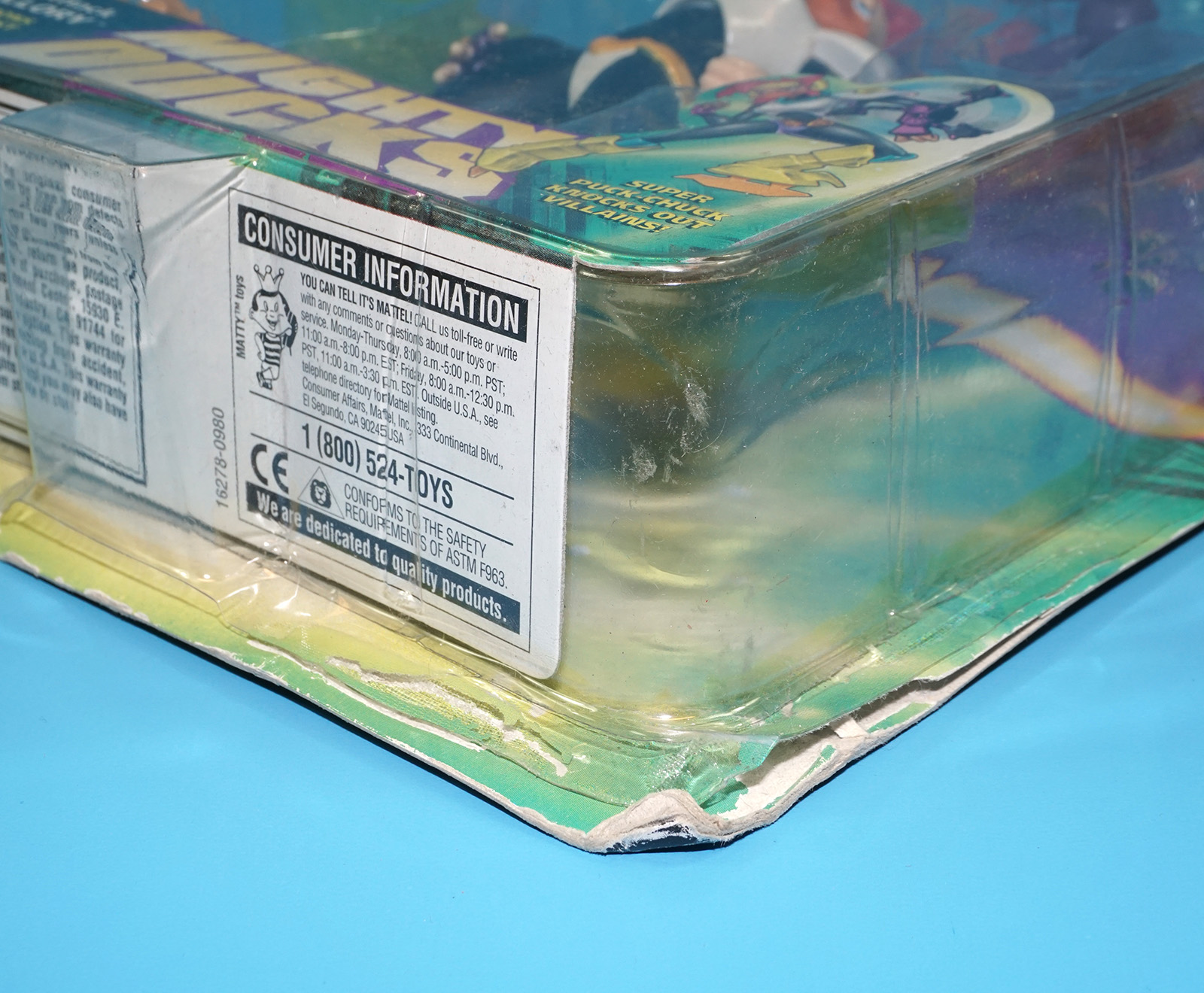 MIGHTY DUCKS SPIN ATTACK MALLORY MOC MOSC SEALED CARD 1996 MATTEL - Image 7