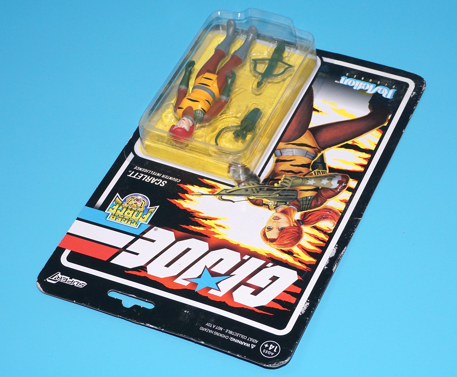 2023 GI JOE REACTION FIGURES TIGER FORCE SCARLETT MOC MOSC SUPER7 - Image 4