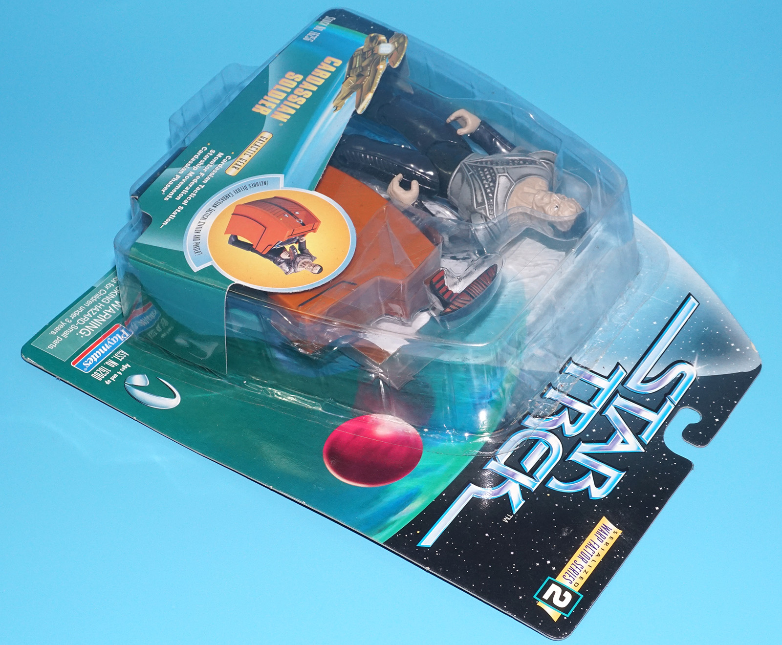 STAR TREK WARP FACTOR SERIES 2 CARDASSIAN SOLDIER GALACTIC GEAR MOC MOSC US CARD 1998 PLAYMATES - Image 4