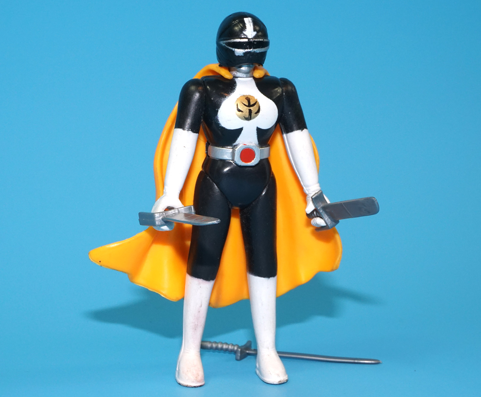 STELLAR FORCE MIGHTY ROBOTIC WARRIORS BLACK NINJA RANGER 100% COMPLETE 1995 CHAP MEI - Image 2