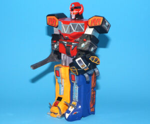 MMPR POWER RANGERS DINOZORD 8″ MEGAZORD NEAR COMPLETE 1993 BANDAI