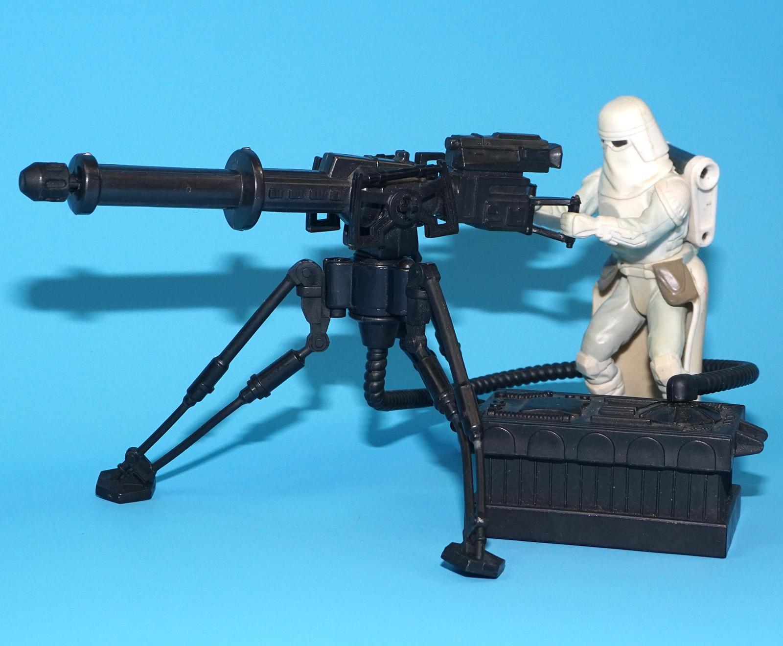 STAR WARS POTF2 DELUXE SNOWTROOPER & LASER CANNON 100% COMPLETE 1996 KENNER - Image 2