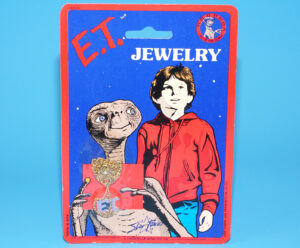 E.T. THE EXTRA-TERRESTRIAL JEWELRY NECKLACE MOC MOSC US CARD 1982 STAR POWER