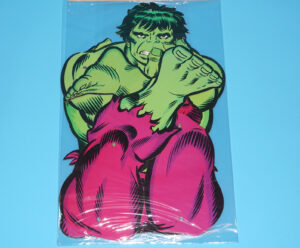 JOINT ACTION! CARDBOARD POSEABLE WALL HANGER TOY THE INCREDIBLE HULK 1978 OUR WAY STUDIOS MARVEL COMICS