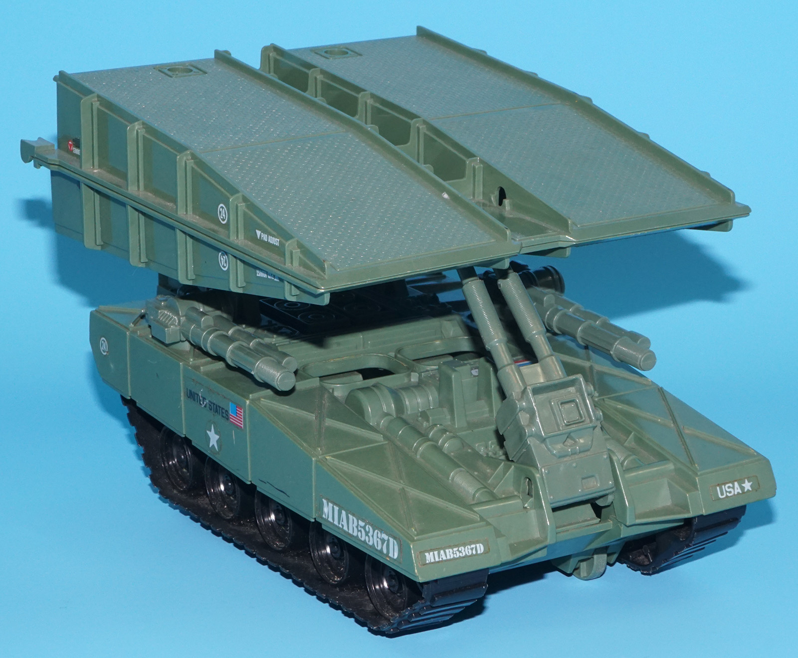 1985 GI JOE BRIDGE LAYER 100% COMPLETE HASBRO - Image 2